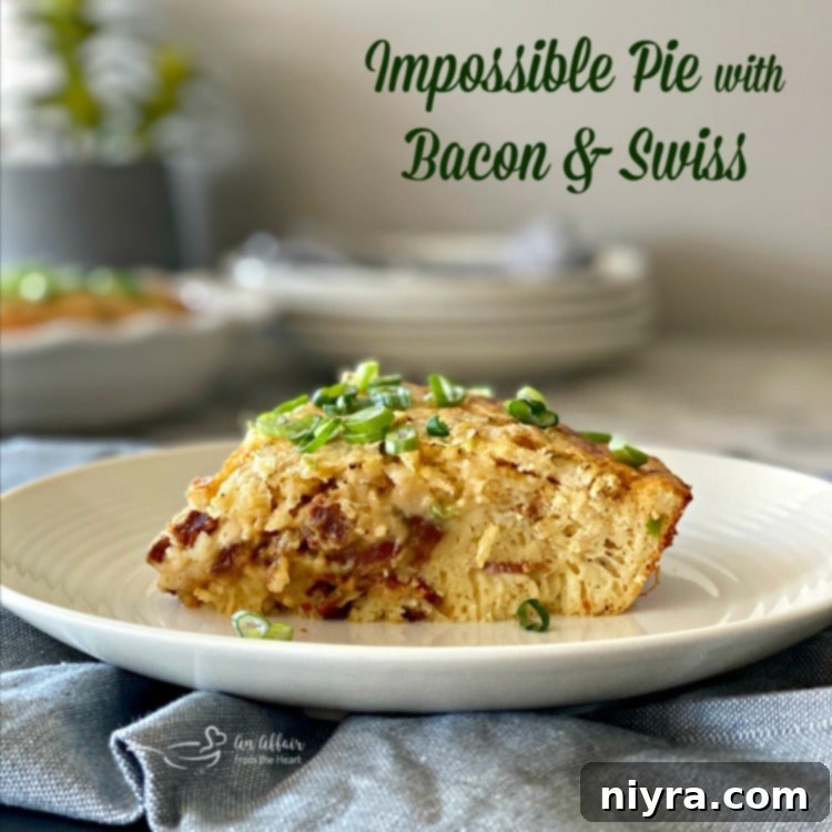 Impossible Pie with Bacon Swiss HERO shot