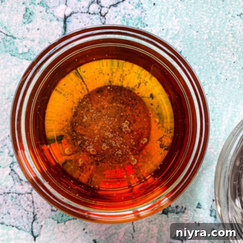 Water and corn syrup mixture for peanut brittle