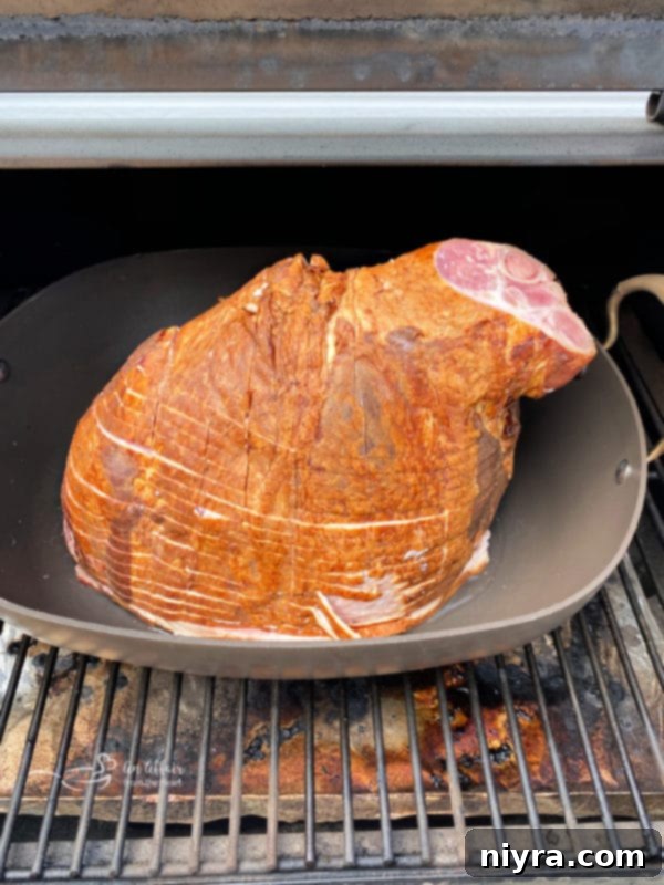 Electric Smoker Ham on a Traeger