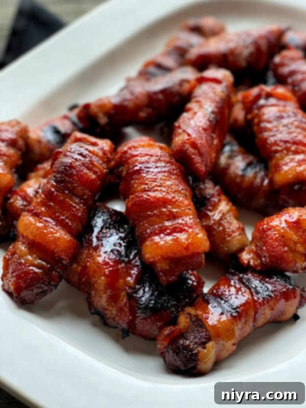 Sweet & Spicy Bacon Wrapped Pork Ribs