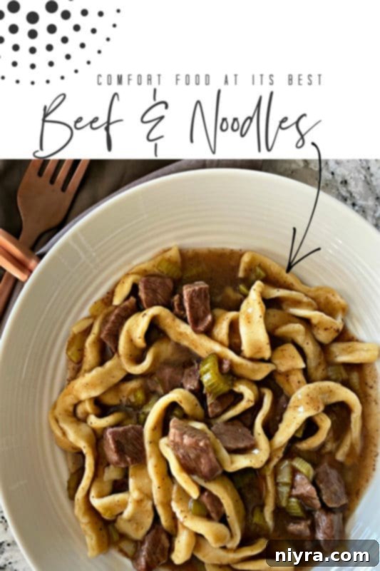 beef and noodles promo graphic