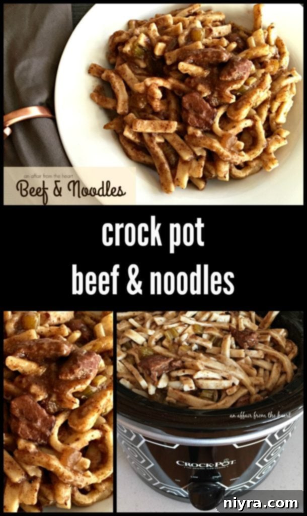 Crock Pot Beef & Noodles - An Affair from the Heart