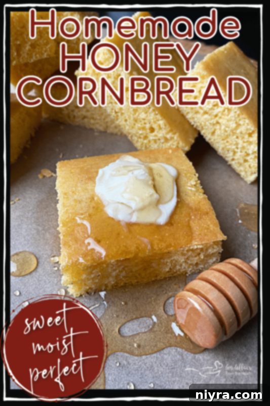 Honey Cornbread on a cooling rack