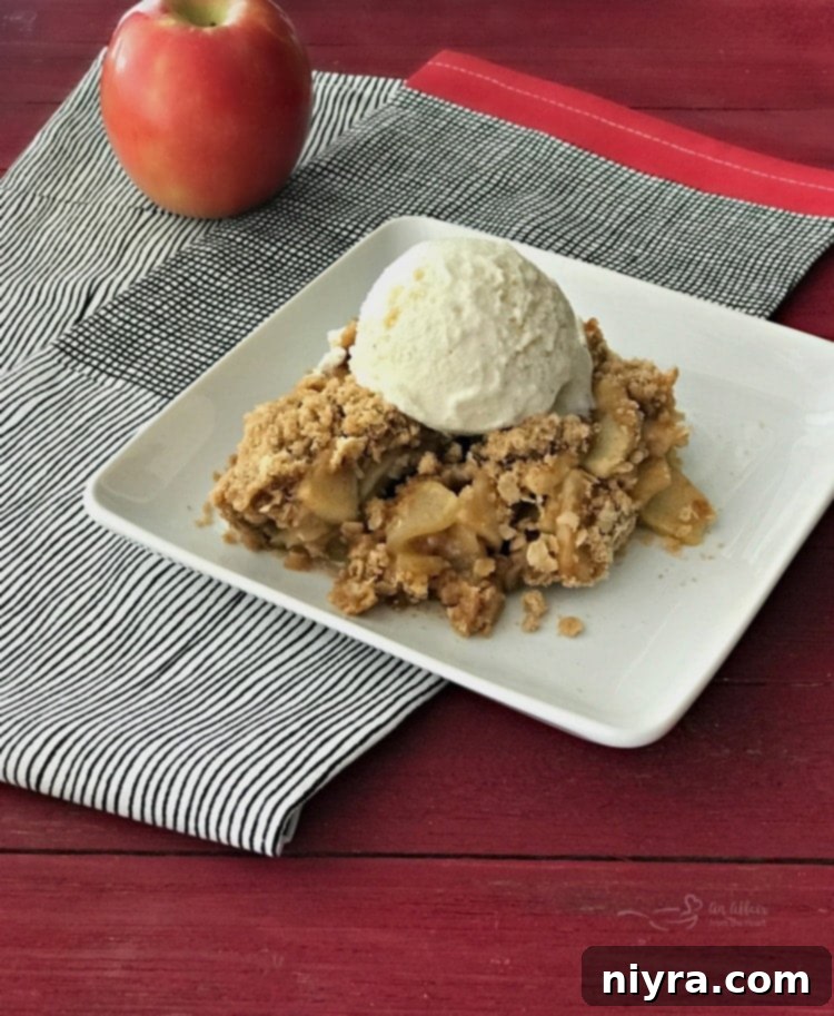 The Very BEST Apple Crisp - A Warm and Inviting Dessert
