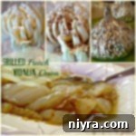 Prep collage image of Vidalia onion preparation and the finished grilled onions