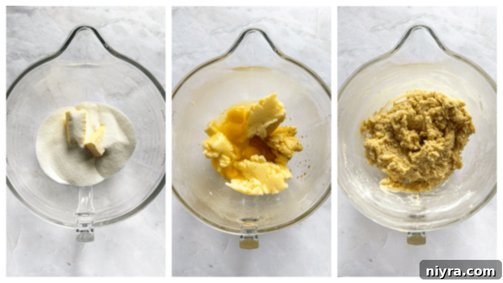 Sugar cookie dough spread in a baking pan.