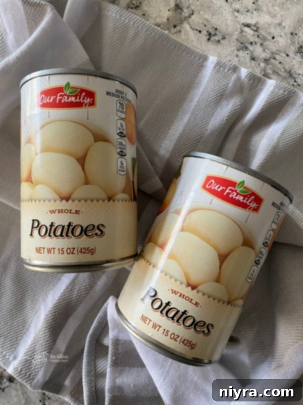 Canned new potatoes