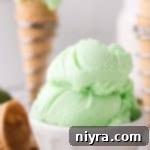 Homemade Baskin Robbins Daiquiri Ice 15 Copy Cat Baskin Robbins Daiquiri Ice in a white ice cream bowl.