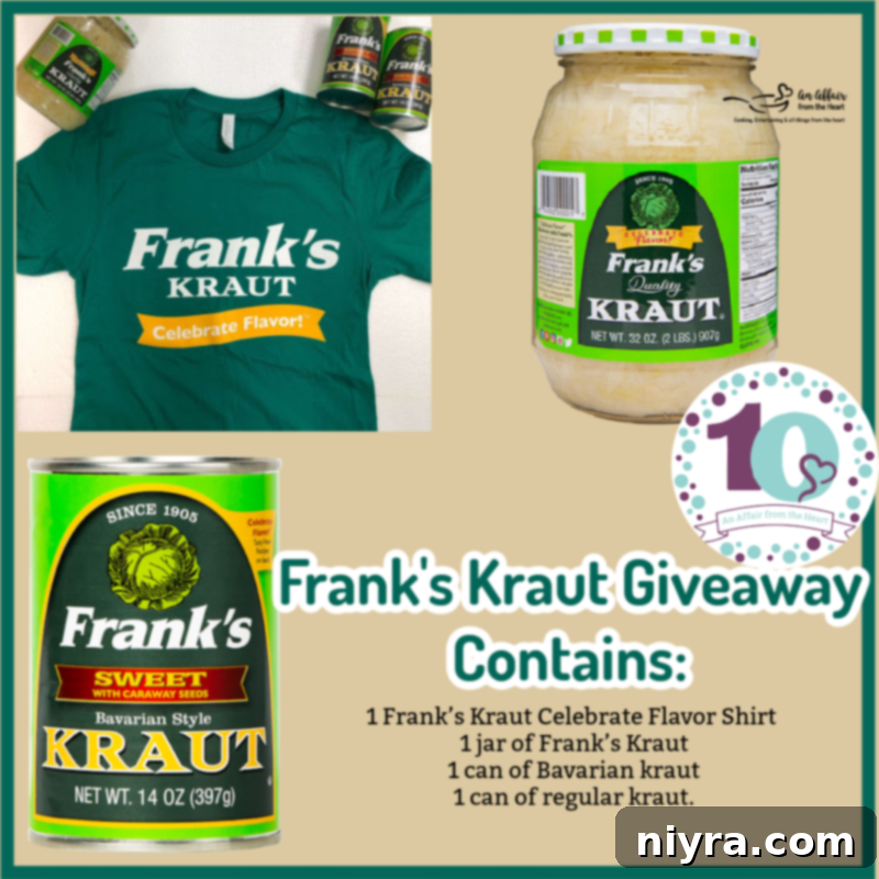 Franks Kraut Giveaway graphic