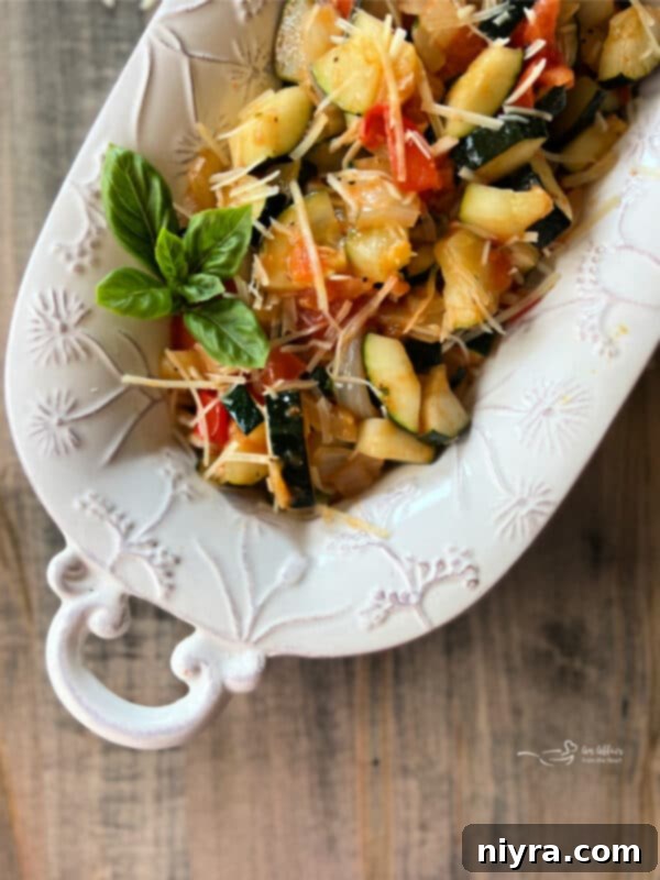 Delicious Zucchini & Tomatoes side dish, inspired by Bone Fish Grill