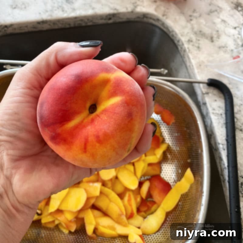 Close-up of fresh peaches