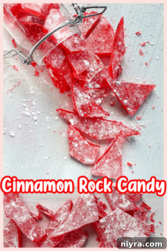 How to Make Cinnamon Rock Candy 13 Cinnamon rock candy promotional graphic