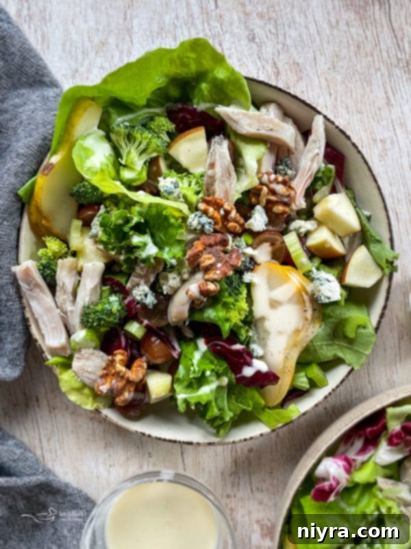 Gourmet Chicken Waldorf Salad Delicious Grilled Chicken Waldorf Salad with walnuts and chicken