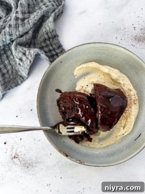Decadent Chocolate Espresso Bundt Cake with a Coffee Infused Ganache Glaze