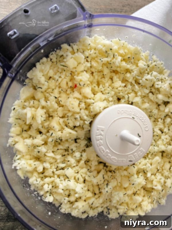Jisa Dill Nuggets being prepared for the chowder