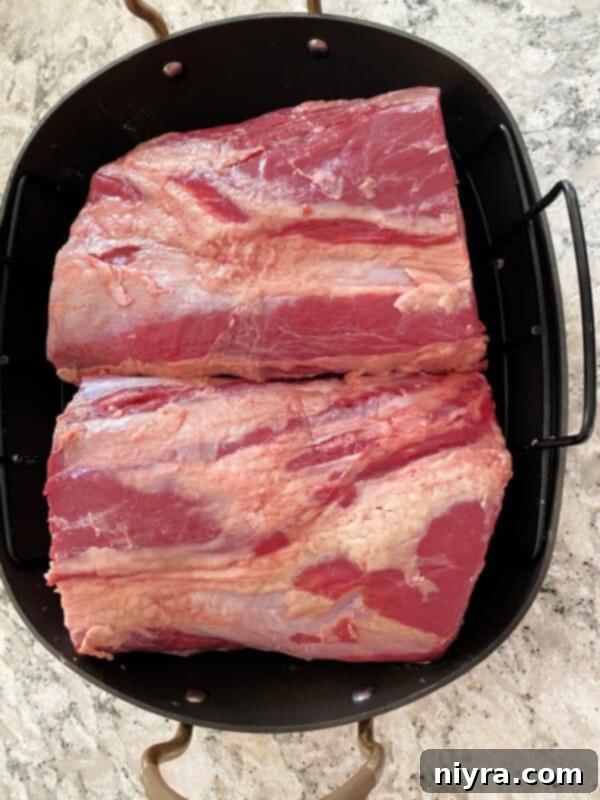 Prime Rib Roast Before Searing