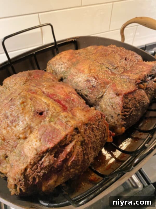 Checking Prime Rib Internal Temperature