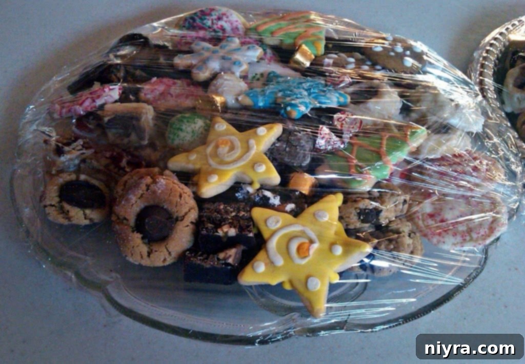 Heartfelt Holiday Memories from An Affair from the Heart 2 A bountiful assortment of finished holiday cookies, ready for sharing and enjoyment.