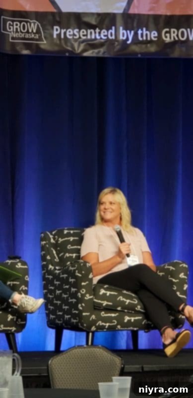 Our Ten Best Recipes from 2021 9 The author speaking on a panel at the Marketech conference, a professional event hosted by Grow Nebraska.