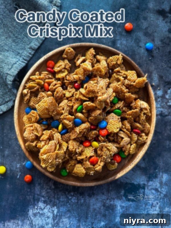 Irresistible Candy Coated Crispix Treat 20 Large batch of Candy Coated Crispix Mix ready to be served