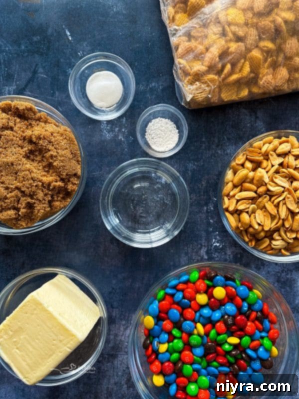 Irresistible Candy Coated Crispix Treat 7 Christmas Crispix Mix with red and green M&Ms