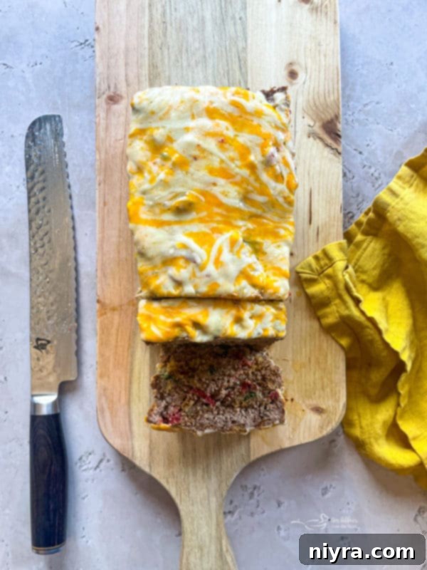 Added Cheese on Top of Meatloaf