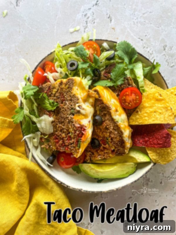 Finished Easy Mexican Meatloaf in a Bowl