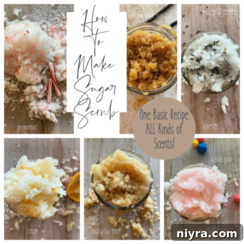 A beautifully packaged jar of homemade sugar scrub, ready for gifting.