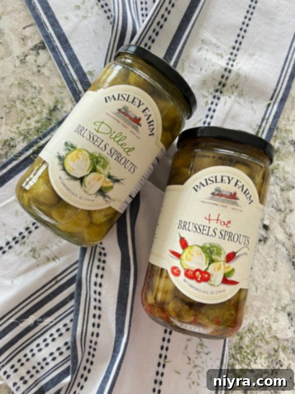 Jar of Paisley Farm Dilled Brussels Sprouts