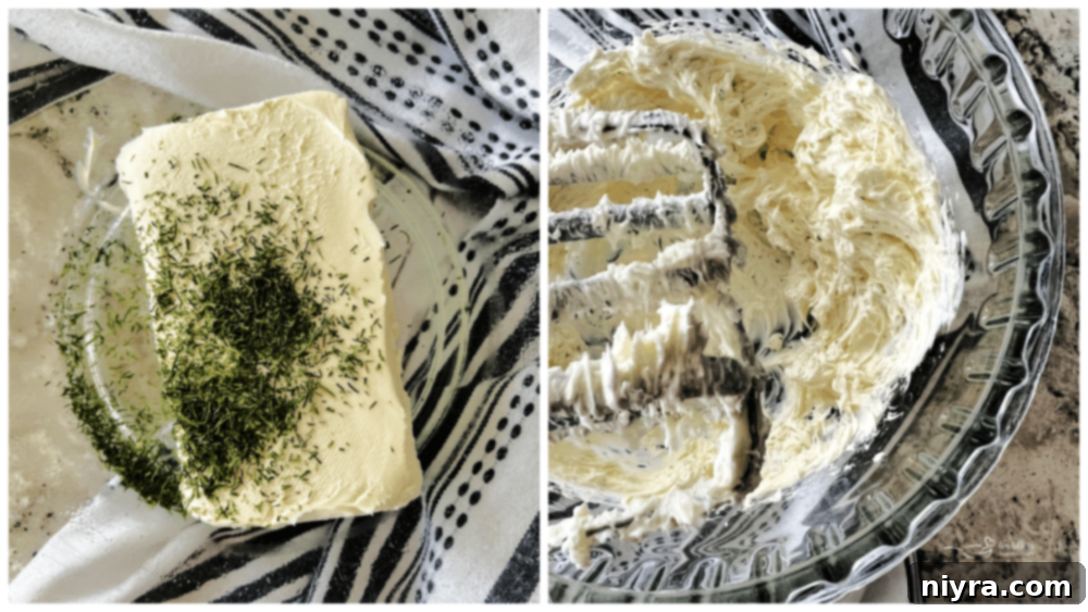 Diced smoked ham and chopped Paisley Farm Dilled Brussels Sprouts