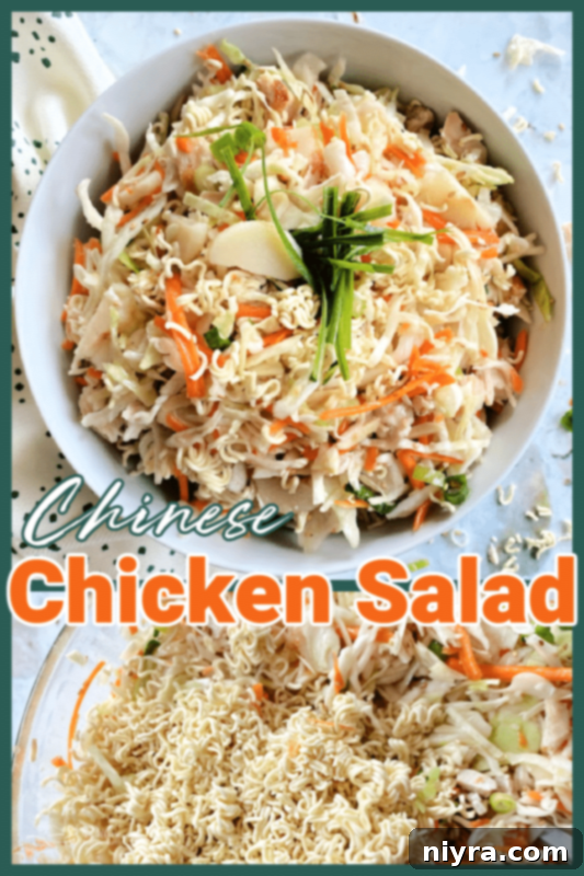 Chinese Chicken Salad on a plate