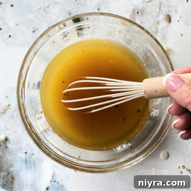 Stirring Chinese Salad Dressing
