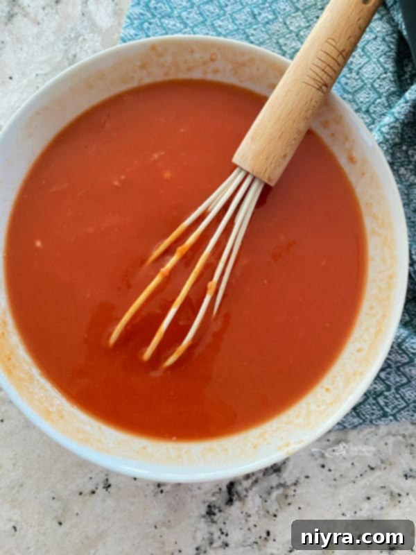 Tomato soup with added Worcestershire sauce
