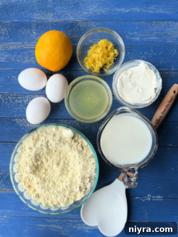 Ingredients for Lemon Bundt Cake