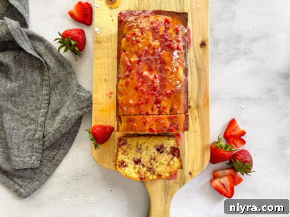 Strawberry Bread Loaf