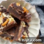 Sweet and Salty Brownies up close