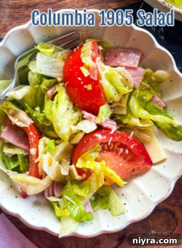 The Columbia 1905 Salad hero shot, showcasing its appeal.