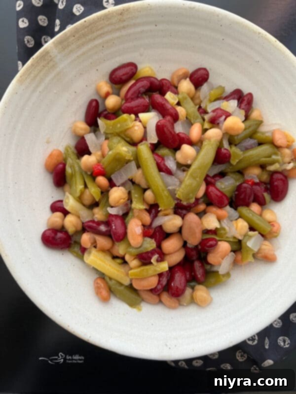 Paisley Farm Five Bean Salad in a bowl