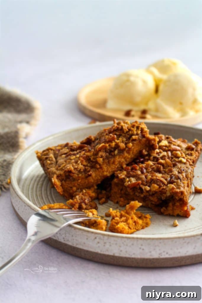 Delicious Pumpkin Dump Cake baked in a 9x13 dish, ready to be served