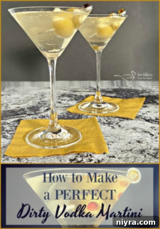 How to Make a Perfect Dirty Vodka Martini by An Affair from the Heart