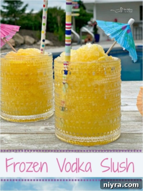 Subzero Vodka Bliss 6 Frozen Vodka Slush by the pool