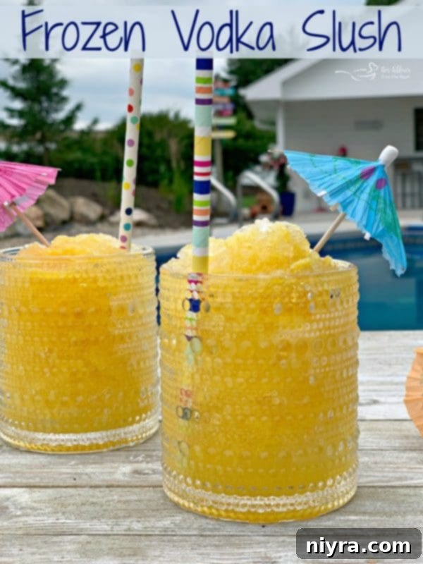 Subzero Vodka Bliss 8 Large batch Frozen Vodka Slush in a pitcher