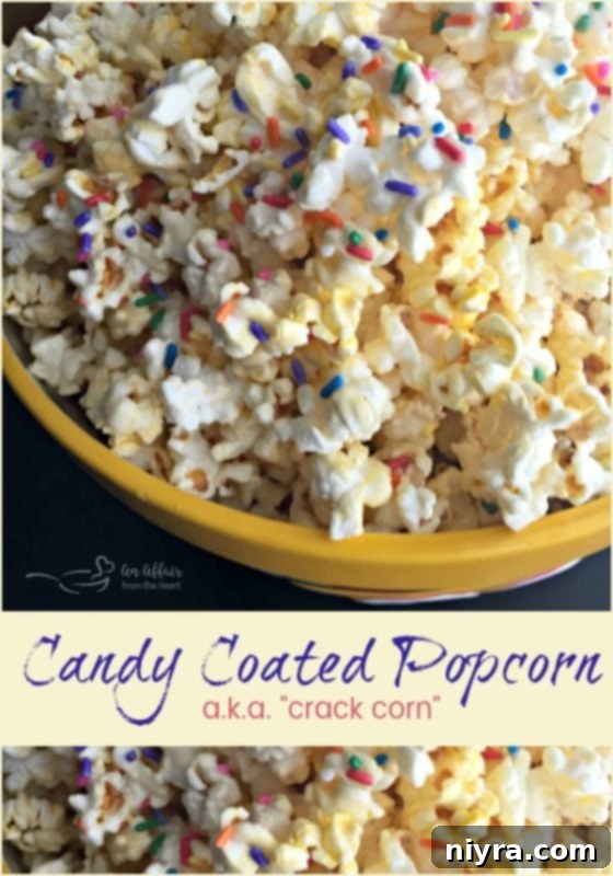 Party-Perfect Candy Coated Popcorn, the famous Crack Corn