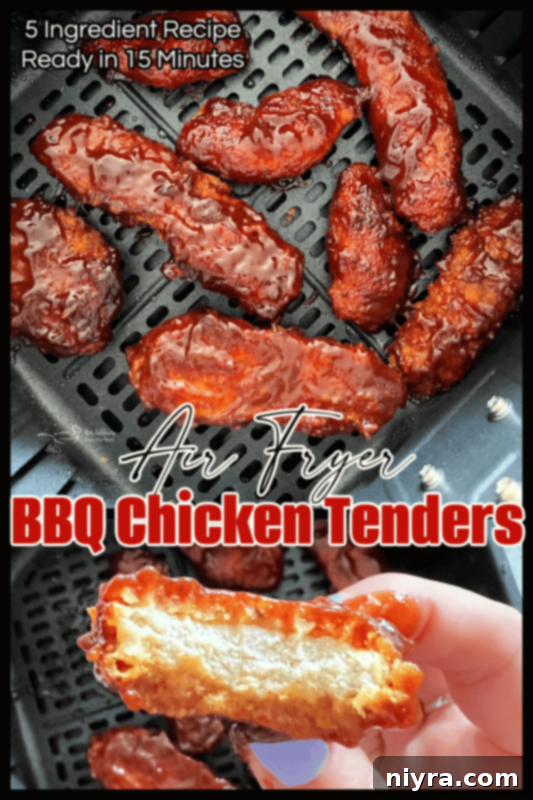 Crispy Air Fryer BBQ Tenders 12 Plated Air Fryer BBQ Chicken Tenders with side salad