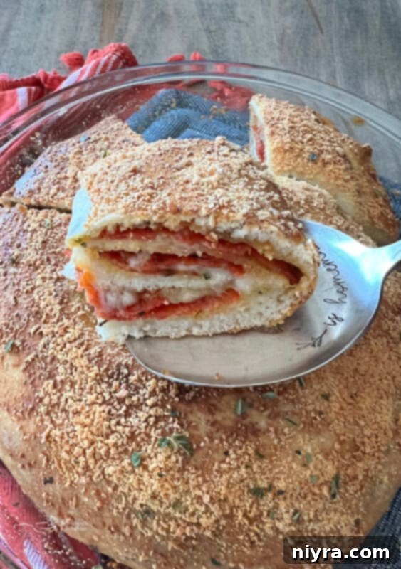 Baked Pepperoni Pizza Bread