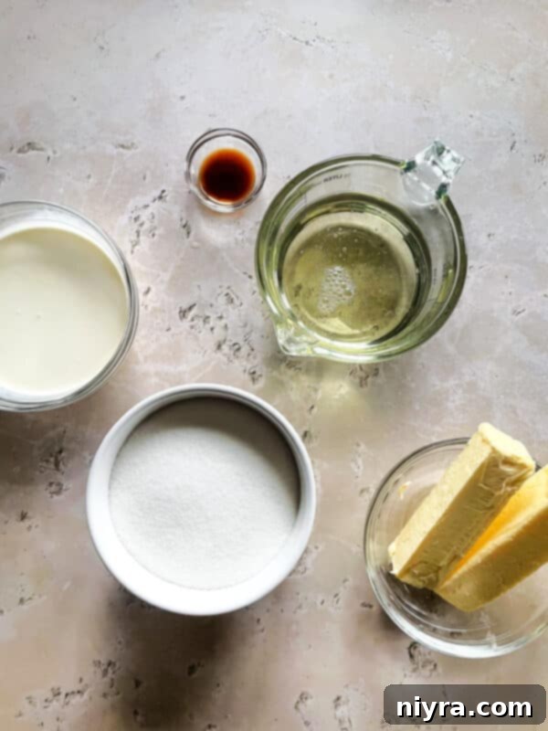 Close-up of freshly made homemade caramels.
