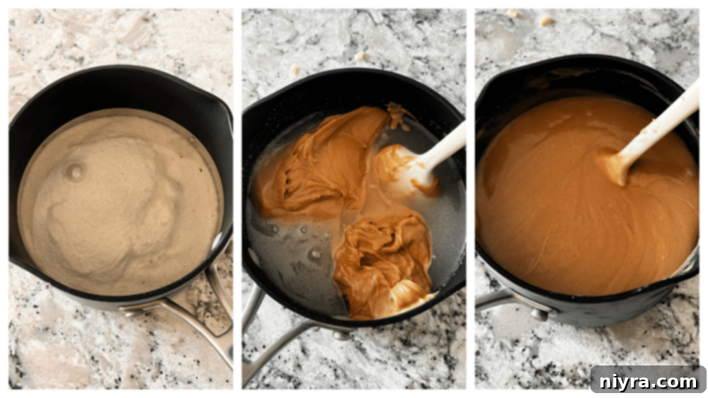 Prepping a jelly roll pan with parchment paper for Scotcheroo Pinwheels.