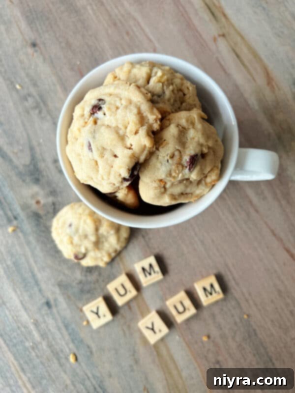 Mom's Scrumptious Cookies 14 Yum Yum Cookie on a cooling rack