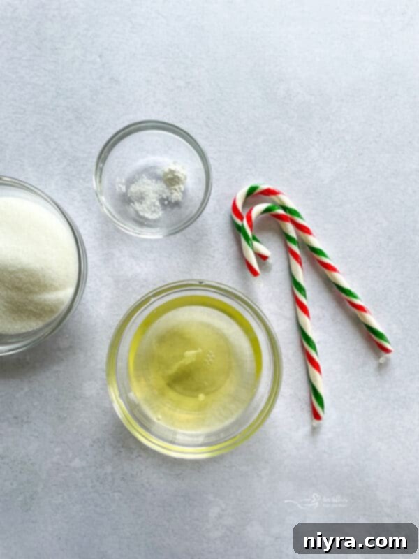 Minty Dream Clouds 4 A beautifully composed shot of peppermint meringues with a festive background, highlighting their elegant simplicity.