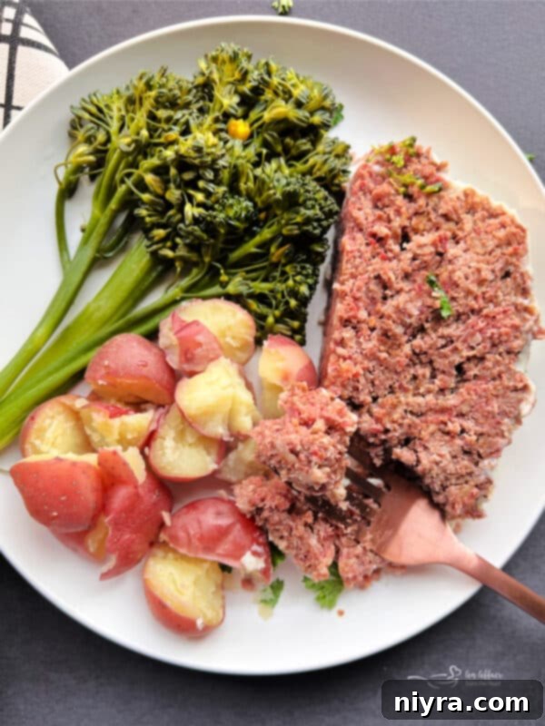 Reuben Meatloaf served on a platter